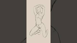 Kneeling Pose #figuredrawing #kneeling #drawingreel #poses