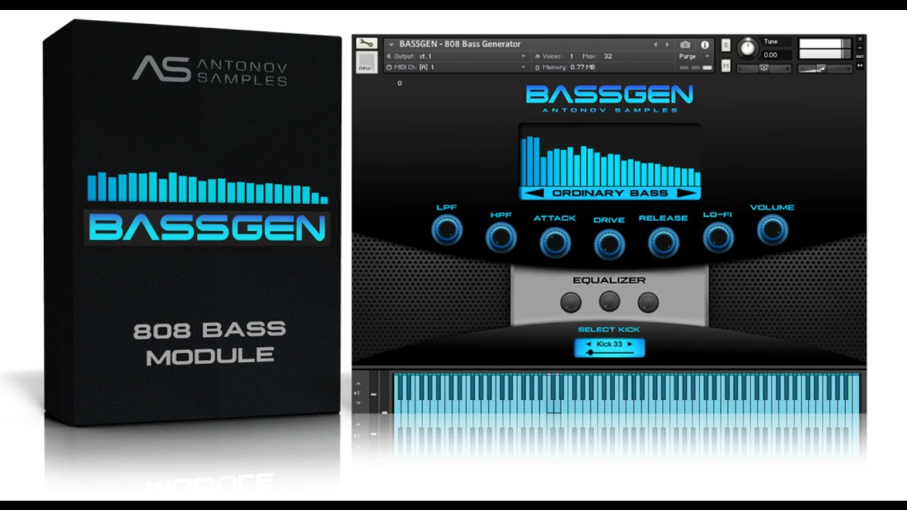 Antonov Samples releases "Bassgen - 808 Bass Generator" for Kontakt