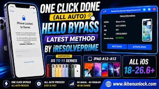 iResolvePrime Tool | One-Click Hello Screen Bypass | A12–A13 | iPhone XS–11 Pro Max | iOS 18–26.6+ screenshot 4