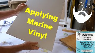 Van Build: How to wrap wall and ceiling panels with marine vinyl Step by Step.  Van Life screenshot 3