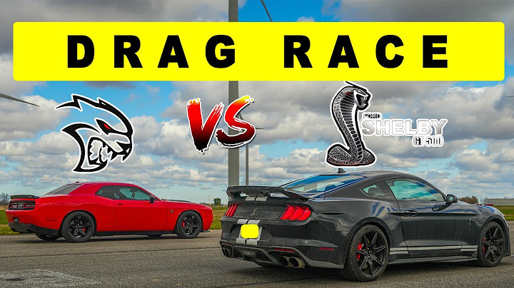 2022 Ford Shelby GT500 vs Dodge Challenger Hellcat, there is only one winner. Drag and Roll Race.