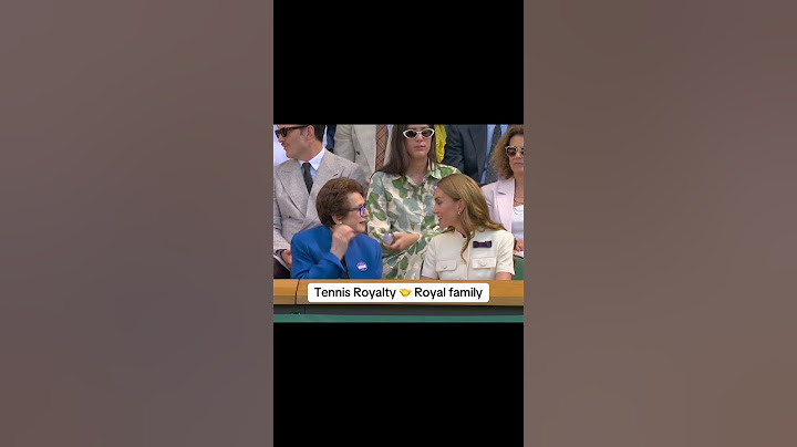 Billie Jean King and Kate Middleton watching the ladies’ final together 🎾