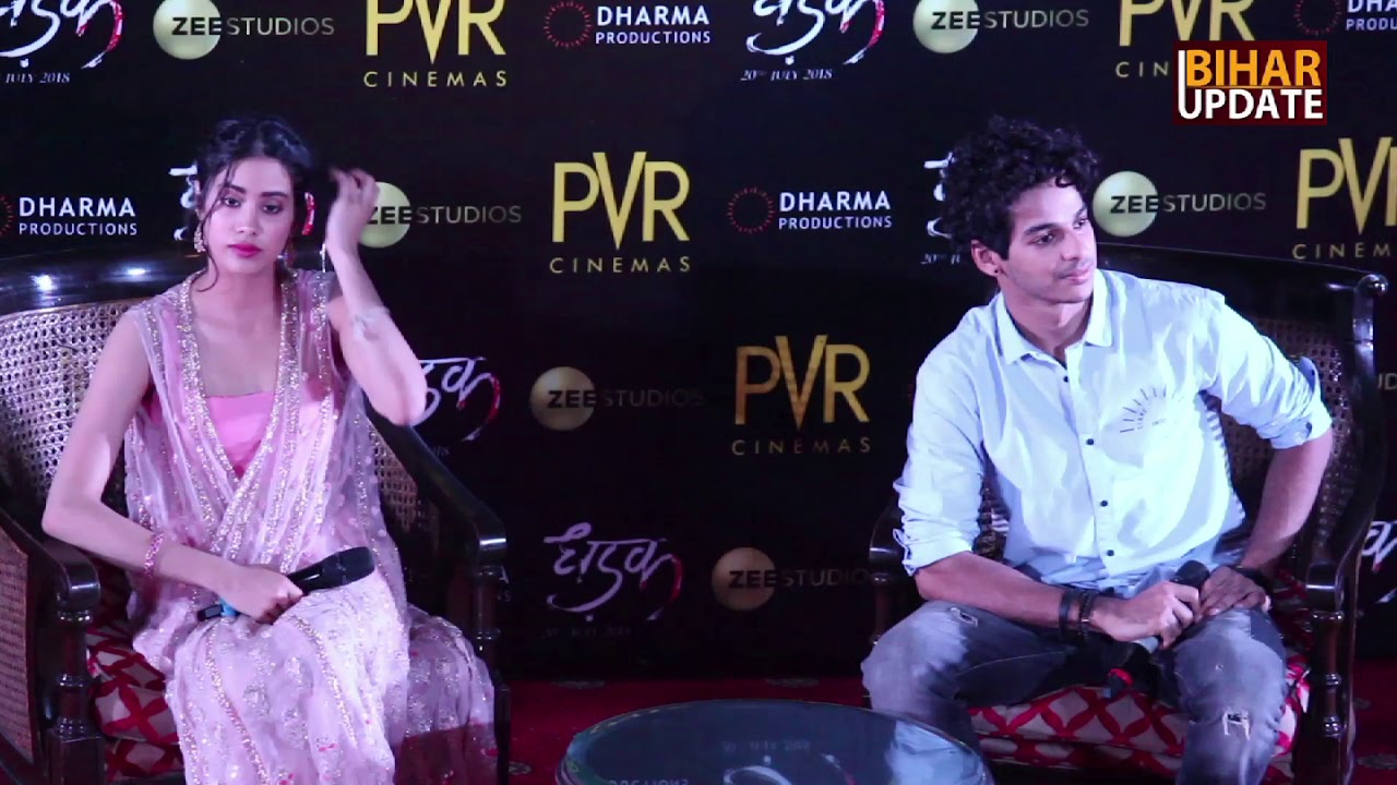 Jhanvi Kapoor & Ishaan Khattar at Dhadak movie Promotion in Delhi | Bihar Update