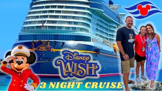 THE DISNEY WISH 2023 - COME WITH US ON A 3 NIGHT DISCNEY CRUISE - BAHAMAS, CASTAWAY CAY