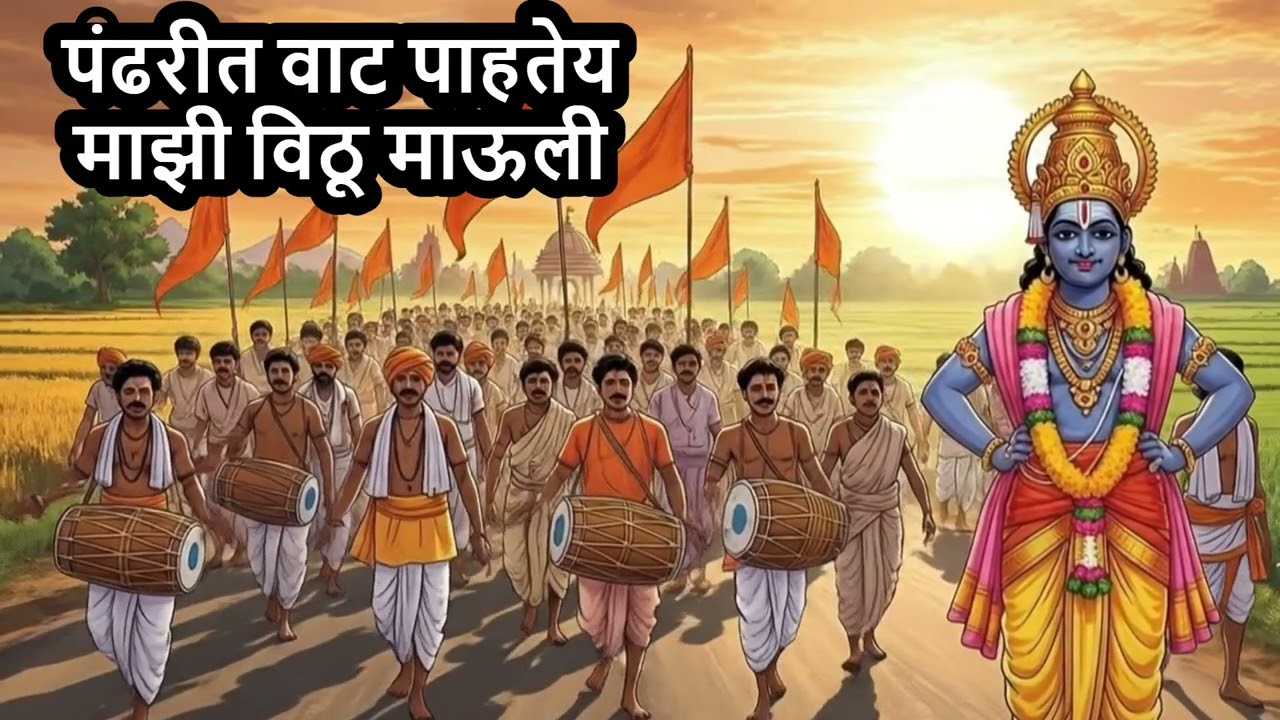 पंढरीत वाट पाहतेय माझी विठू माऊली | Marathi Vitthal Song 