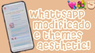 ─✧🥨🌸°. ੭WhatsApp Modificado+Themes Aesthetic(Com Créditos) screenshot 4