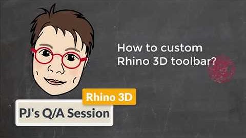 How to Custom Setup Rhino 3D Toolbar: Q/A Session (2019)