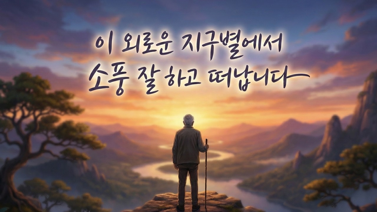 이 외로운 지구별에서 소풍 잘 하고 떠납니다