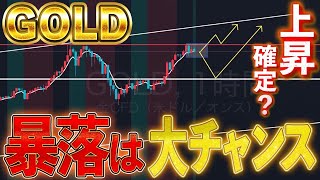【暴落は大チャンス📈】ゴールド上昇継続確定？XAUUSD分析