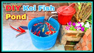 Desi DIY Koi Fish Pond  | How to make koi fish pond || DIY Homemade Filter