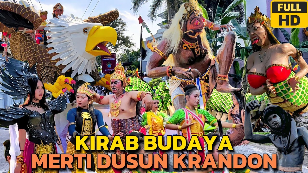 Meriah‼️ Kirab Budaya Merti Dusun Krandon Sidomoyo Godean Sleman 2025
