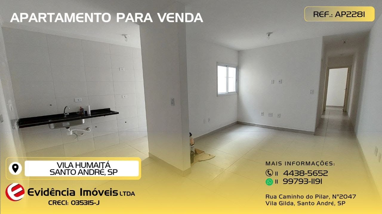 Apartamento para venda - Vila Humaitá, Santo André/SP! REF:AP2281 ...