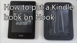 How to put a Kindle book on a Nook