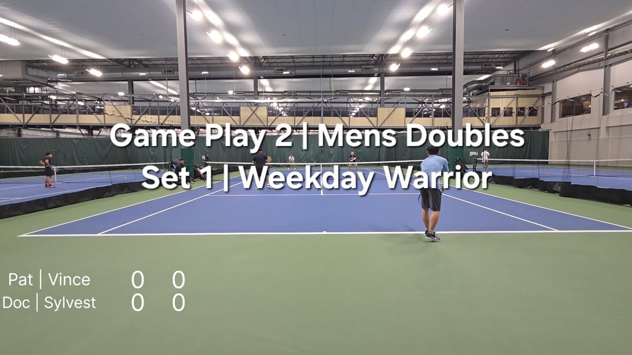 Game Play 2 | Mens Doubles best of 3 Sets - Set 1 | Weekday Warrior