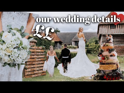 HOW MUCH DOES A UK WEDDING COST: EVERYTHING WE BOUGHT ON OUR WEDDING DAY? 2023 [+video]