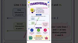 What is a Transversal? 📏 | Geometry #shorts #viralshorts