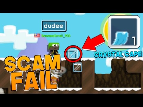 SCAM FAIL- Crystal Cape! [Growtopia] - SCAM FAIL- Crystal Cape! [Growtopia]