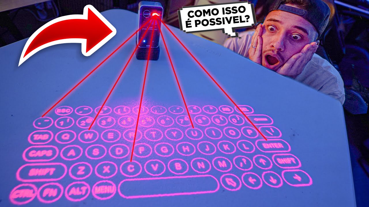 NOVO TECLADO a LASER do FUTURO *resultados chocantes*