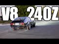 V8 Powered &#39;72 Datsun 240Z Killing Tires