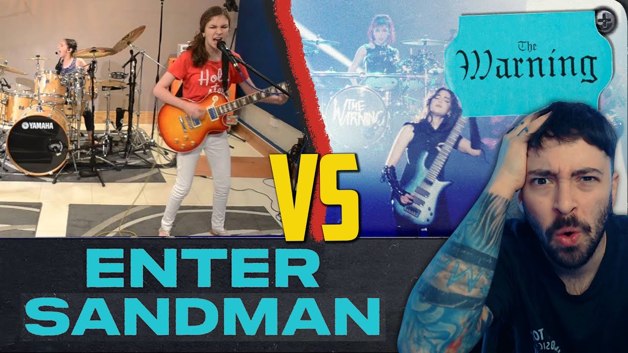 The Warning - Enter Sandman - METALLICA Cover! (both versions) | REACTION | MINDBLOWING 🤯🔥🤯🔥