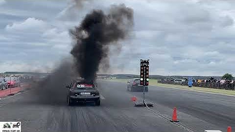 Audi RS3 vs Audi A4 1.9 TDI Rolling Coal drag race 1/4 mile 🚦🚗 - 4K