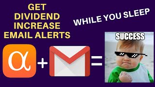 How to Setup Dividend Email Alerts