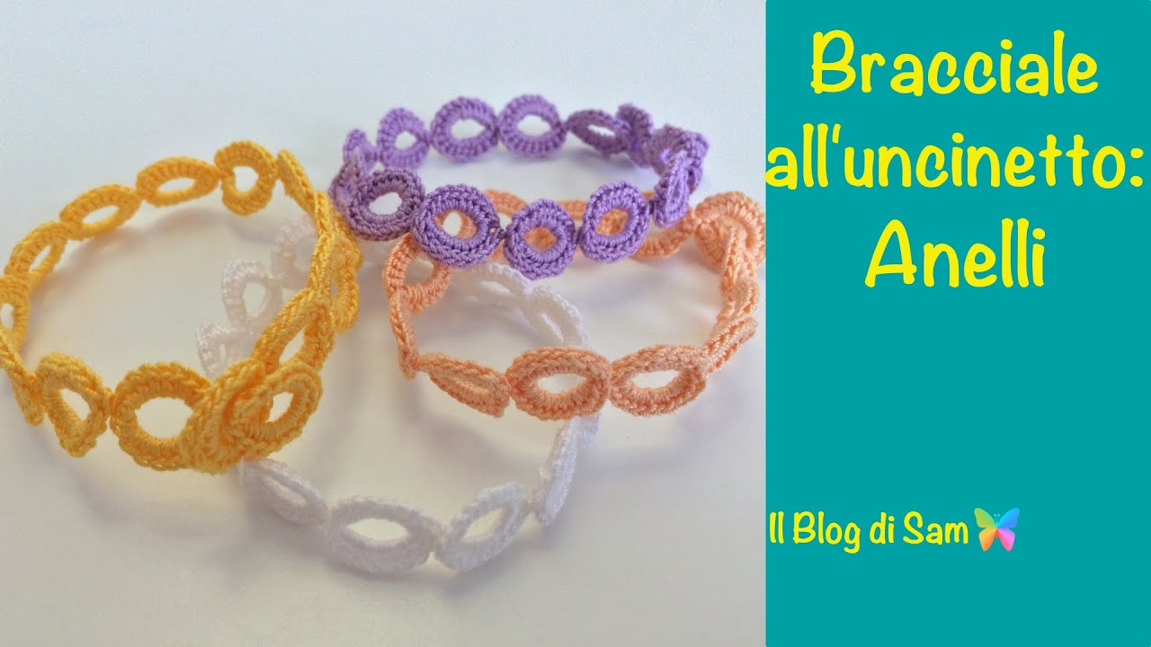 Spiegazione del bracciale all'uncinetto Anelli