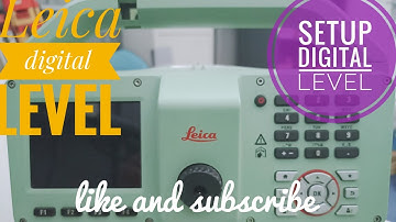 How to use Leica digital level. Start to close back. Watch this video until the end.