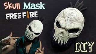 Diy How To Make A Skull Mask From Free Fire Youtube