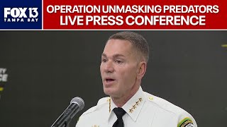 Operation Unmasking Predators press conference