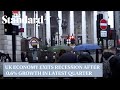 UK economy exits recession after 0.6% growth in latest quarter