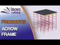Inova scaffolding  acrow frame 3d assembling