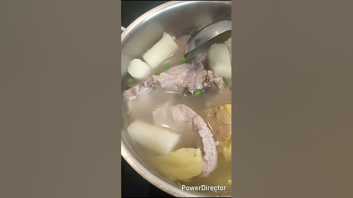 Pork soup with fresh Chinese yam