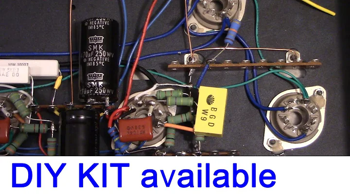 6V6 6L6 DIY KIT tube amplifier model E-1BT assy process #2 ; preorder only, FLUXION audio