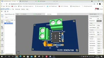 DRC(Design Rule Check), 2D image , 3D model also essentials for PCB etching using EasyEDA