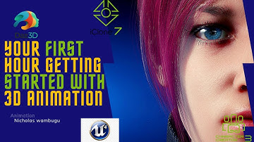 Animator - Your First hour of using 3D Animation Software/iclone/Daz3d/Blender Software