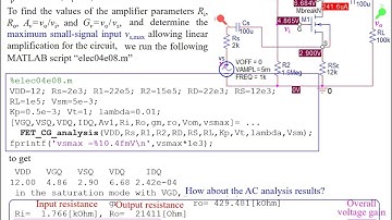 CG (Common-Gate) Amplifier with MATLAB & PSpice