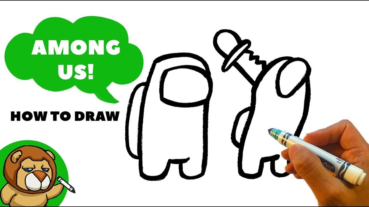 How to Draw Among Us - Imposter Taking out Crew - Easy - YouTube