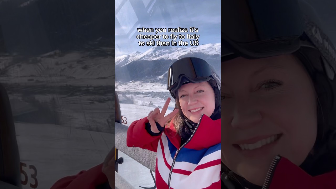 when it’s cheaper to ski in Italy than in the US #italy #italytravel #skitrip #skiing #travel