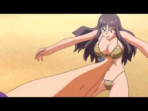 Anime girl belly punch