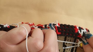 Interlocking crochet, filet crochet with more then 2 colours tip 1