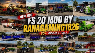 FS 20 Indian Tractor Mod Download | Direct  Link | @ranagaming1826 | fs 20 indian mod #fs20newmod 