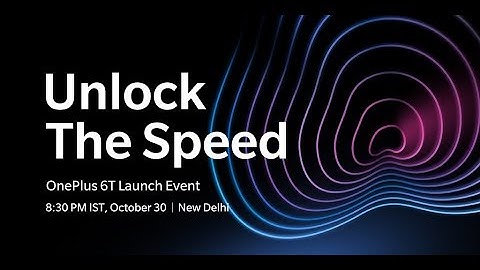 The #OnePlus6T is coming | Unlock The Speed on October 30