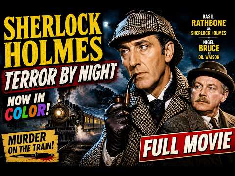 Sherlock Holmes: Terror by Night (1946) COLORIZED | Basil Rathbone Mystery Thriller | Full Movie