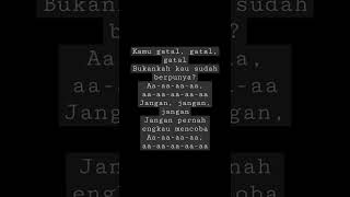 Gatal lyrics ❤️❤️ #shorts #shortvideo #jannanick #lyrics #lyricvideo #short