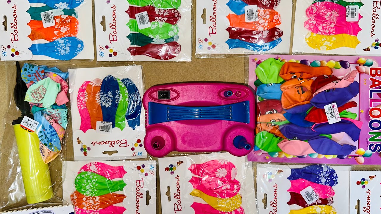 "So Satisfying! Rainbow Balloon Blow & Pop ASMR Unpacking"