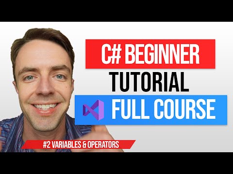 C# Tutorial For Beginners - 2. Variables & Data Types - YouTube