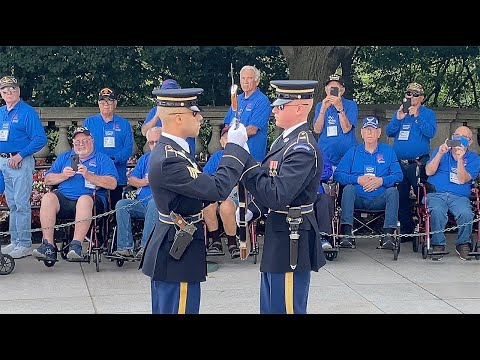 BEST 4K Changing of the Guard at Arlington National Cemetery in 4K, inspection close up. Perfection!