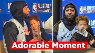 Anthony Davis's Younger Son's Adorable Moment On Press Interviews