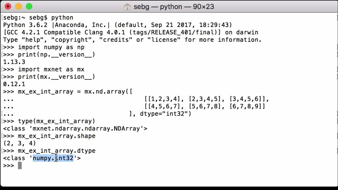 Convert MXNet NDArray to NumPy Multidimensional Array - YouTube